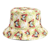 Bucket Hat Fishing Cap Cotton Print Fisherman Hat Summer Sun Hat
