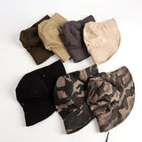 Bucket Hat Fishing Cap Cotton Print Fisherman Hat Camouflage Bucket Hat Female Outdoor Climbing