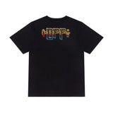 Off White T Shirt Cartoon Printed Arrow Short Sleeve Tshirt Pure Cotton Owt