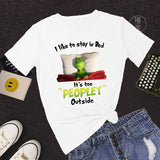 Men and Women Grinch Shirt Christmas Short Sleeve T-shirt