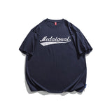 Men T Shitrs Letter Printed Round Neck