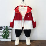Toddler Boys Jackets Boys' Coat Spring And Autumn Hooded Jacket