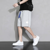 Mens White Shorts Men's Summer Trendy Casual