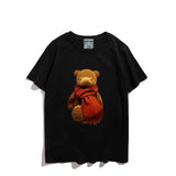 Moschino T Shirt Teddy Bear Pattern Quick-Drying Loose Short Sleeve