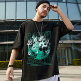 Men T-shirt Half-Sleeved Loose Printing