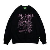 Man Fall Outfits Oversize Anime Animation Girl Sweater Men's Loose Couple Outfit Pullover Top