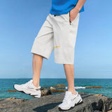 Men White Shorts Men's Summer Loose Leisure Sports Shorts