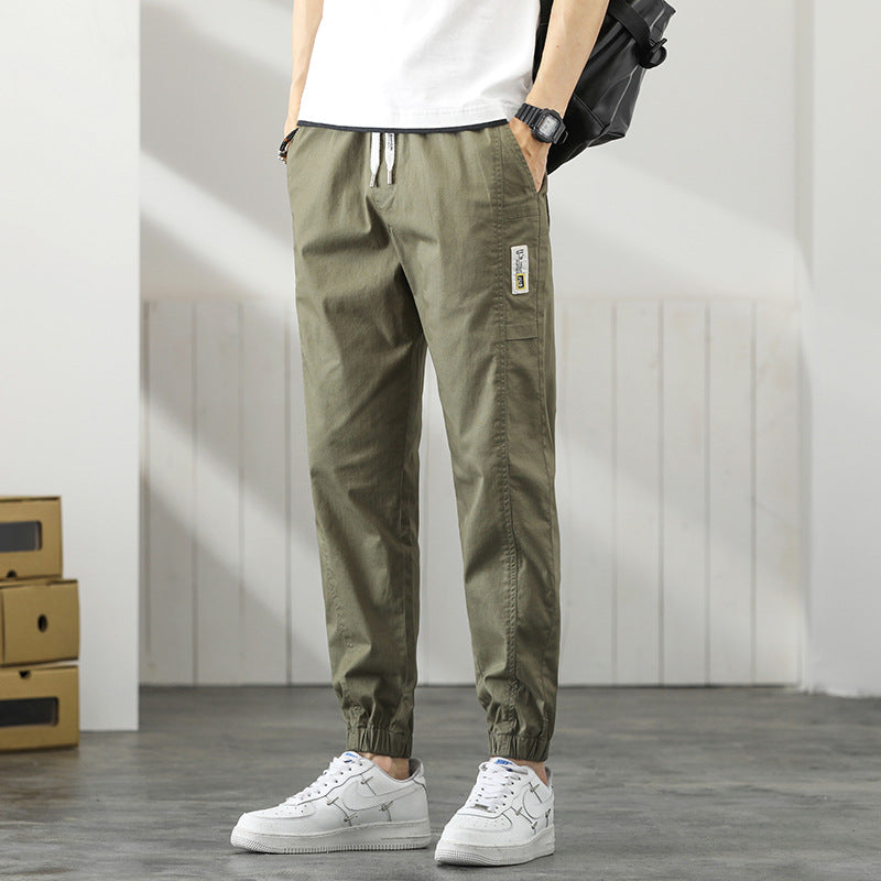 Cuffed Cargo Pants Summer Casual Stylish Pants Men's Trousers