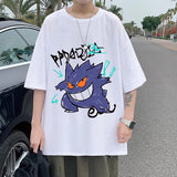 Men T-shirt round Neck Letter Print Loose