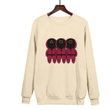 Squid Game Costume round Six Cartoon Print round-Neck Pullover