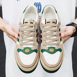 Screener Leather Sneakers Retro Couple Shoes Board Shoes Men
