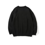 Men Sweater Dark Statue Printed Sweater Men's Loose round Neck