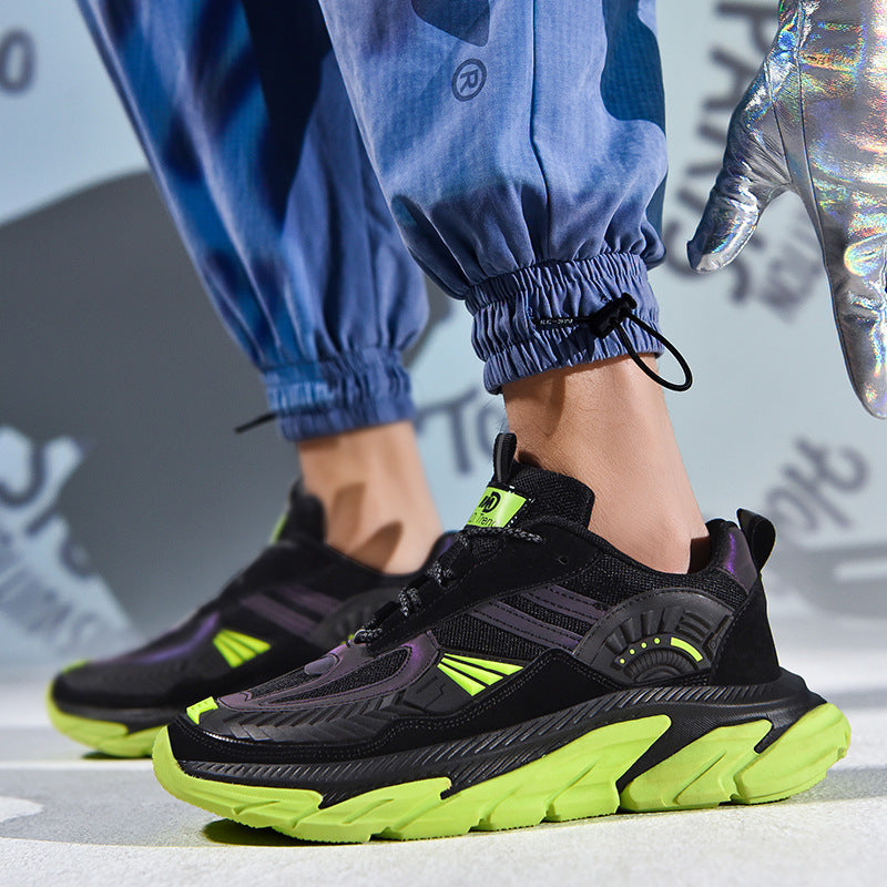 Men Basketball Shoeses Spring Platform Dad Shoes Breathable Men's Travel Shoes Leisure Sports