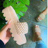 Women Platform Sandals Spring/Summer Thick-Soled Flat-Heeled Sandals