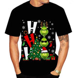Men and Women Grinch Shirt Christmas Grinch Creative Pattern T-shirt