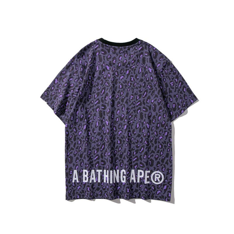 Bathing Ape T Shirt Spring/Summer Camouflage Leopard Print Short Sleeve T-shirt