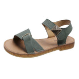 Women Open Toe Sandals Flats Summer Casual Roman Flat Heel Sandals
