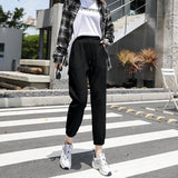 Grey Sweatpants Autumn and Winter Sports Pants Women's Pants Loose