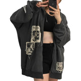 Vintage Y2g Shirts Spring and Autumn Trendy Top for Women