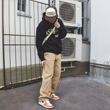 Askyurself Hoodie Retro High Street Casual Loose-Fitting Hoodie