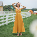 Coachella Music Festival Outfits Backless Beach Skirt Strap Super Fairy Dress Long Dress