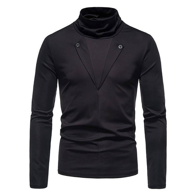 Men's Sweatshirt Men's Turtleneck T-shirt Slim Fit