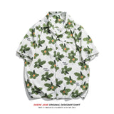 Men Shirts Summer Short Sleeve Men's Loose Trendy Half-Sleeved Casual Shirt
