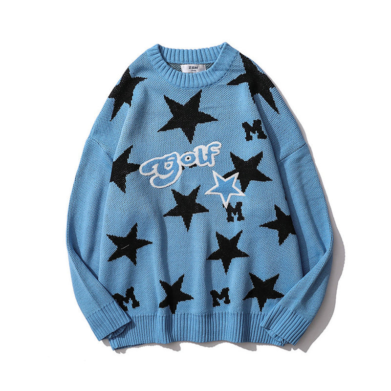 Men Sweater Men's Trendy Loose Pullover