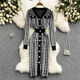 Betty Draper Valentine's Day Dress Knitted Dress Long Skirt Woolen Skirt