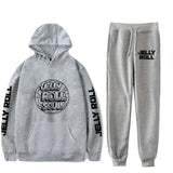 Jelly Roll Hoodie Jelly Roll Peripheral Printed Sweater Sports Two-Piece Suit