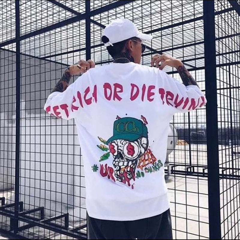 Rave Outfits Mens T Shirt round Neck Fashion Printing