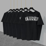 Askyurself T Shirt Logo Pattern Loose Fogt Shirt Oversize VTG