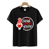 Valentine's Day T Shirts Couples Letter Heart Printing Women's Pullover T-shirt