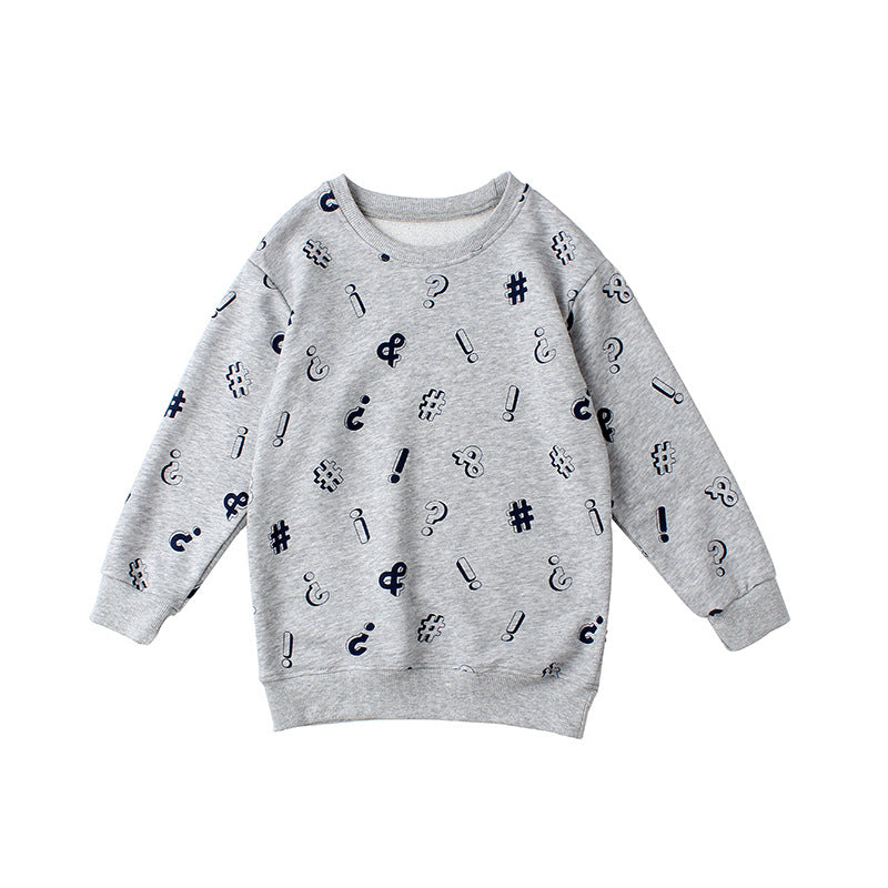 Children Long Sleeve Shirts Spring and Autumn Children Long-Sleeved Sweater