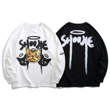 Crew Neck Sweatshirts for Men Men's Autumn Clothing Printed Crew Neck Sweatshirt Loose Casual