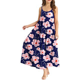 Nine Britton Dress Casual Loose Bohemian Floral Print High Waist