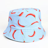Bucket Hat Fishing Cap Cotton Print Fisherman Hat Printing Men and Women Outdoor Leisure