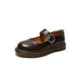 Mary Jane Shoes Mary Jane Shoes Flat Summer Leather Shoes For Women