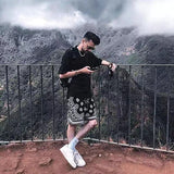 Askyurself Pant Loose Drawstring Shorts Cropped Pants