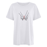 Valentine's Day T Shirt Casual T-shirt Short Sleeve Love Printed T-shirt