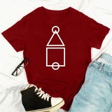 Squid Game Costume Printed Short Sleeve Pullover Short Sleeve T-shirt