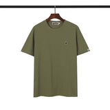 Bathing Ape T Shirt Embroidered Ape Head Short Sleeve Cotton T-shirt