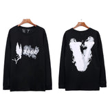 Vlone Sweatshirt Round Neck Long T Casual Able Long Sleeve