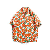 Men T Shitrs Full Printed Lapel
