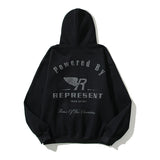 Kanye West Sunday Service Hoodie Autumn And Winter Letter Printed Hoodie Fleece-Lined Couple