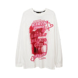 Man Fall Outfits T-shirt Long Sleeve Loose Crew Neck Casual Printed Men