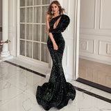 Skin Tight Long Dresses Sexy Sequins Dress