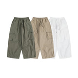 Man Fall Outfis Retro Wide Leg Overalls Men's Loose Street Straight Multi-Pocket All-Matching Casual Pants