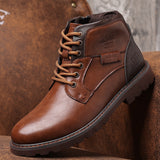 Western Shoes Men's British Vintage Martin Boots Fashion Casual Breathable