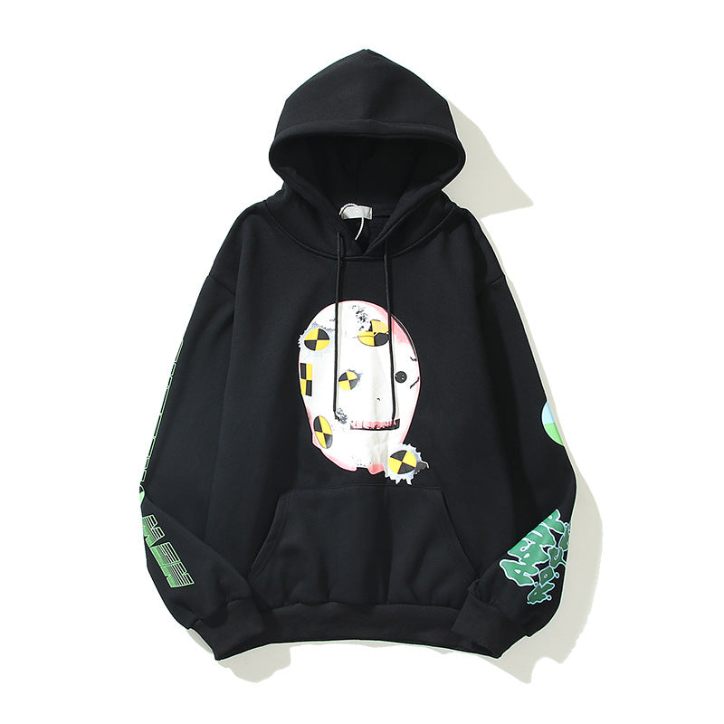 Kanye West Sunday Service Hoodie Robot Blue Flame Fleece Hoodie
